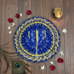 Yugalkishor Shringar Elegant Deep Blue Laddu Gopal Poshak