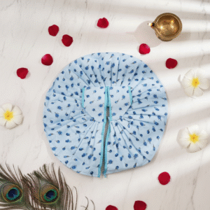 Yugalkishor Shringar Soft Cotton Sky Blossom Daily Seva Poshak