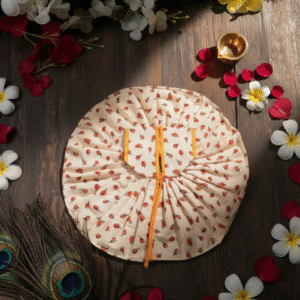 Yugalkishor Shringar Soft Cotton Ivory Petal Comfort Poshak