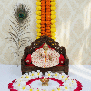 Yugalkishor Shringar Soft Cotton Ivory Petal Comfort Poshak