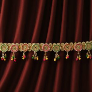 Yugalkishor Shringar - Multi-Color Pearl Drop Bandarwal