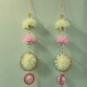 Yugalkishor Shringar - Designer Floral Chakra Latkan Pair